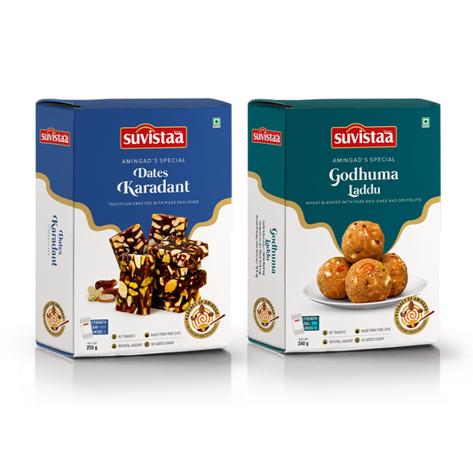 Dates Karadant + Godhuma Laddu Combo Pack